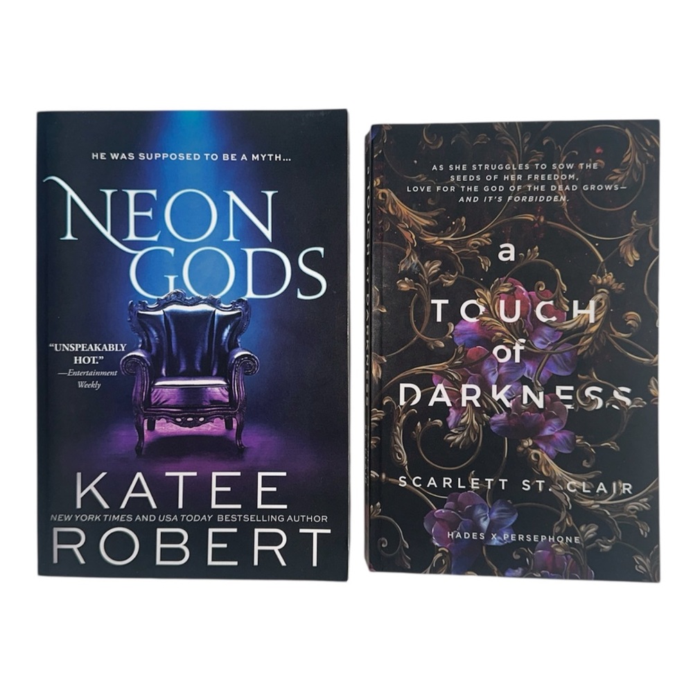 Book Set Neon Gods by Katee Robert and A Touch of Darkness by Scarlett St. Clair